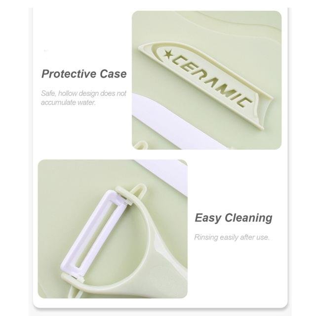 3 in 1 Chopping Board, Knife & Peeler Set - Image 3