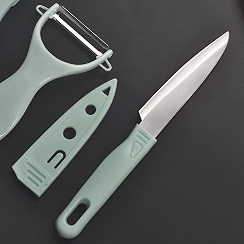 3 in 1 Chopping Board, Knife & Peeler Set - Image 6
