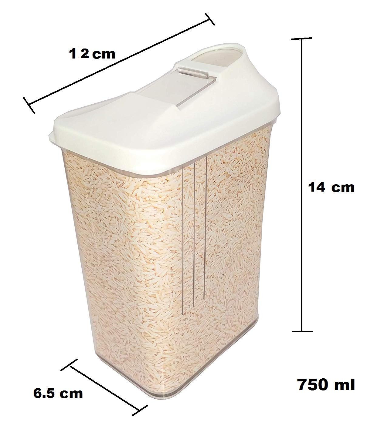 Easy Flow Plastic Kitchen Storage Jars & Container Set - Image 2