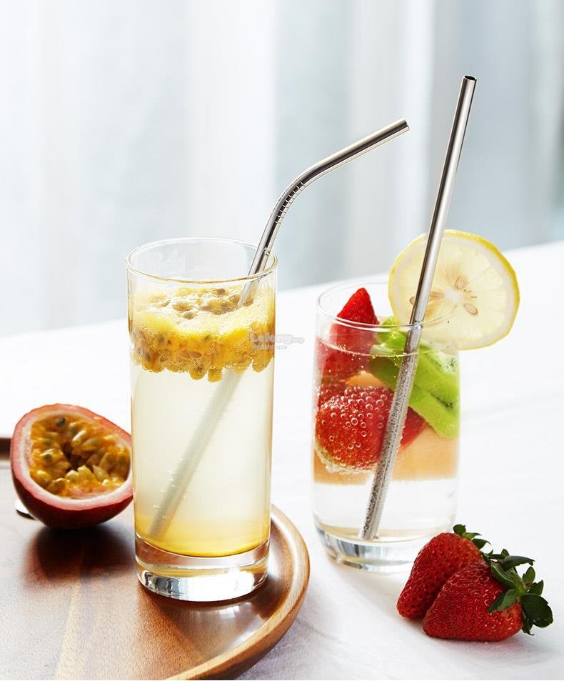 Stainless Steel Straws Set With Cleaning Brush6