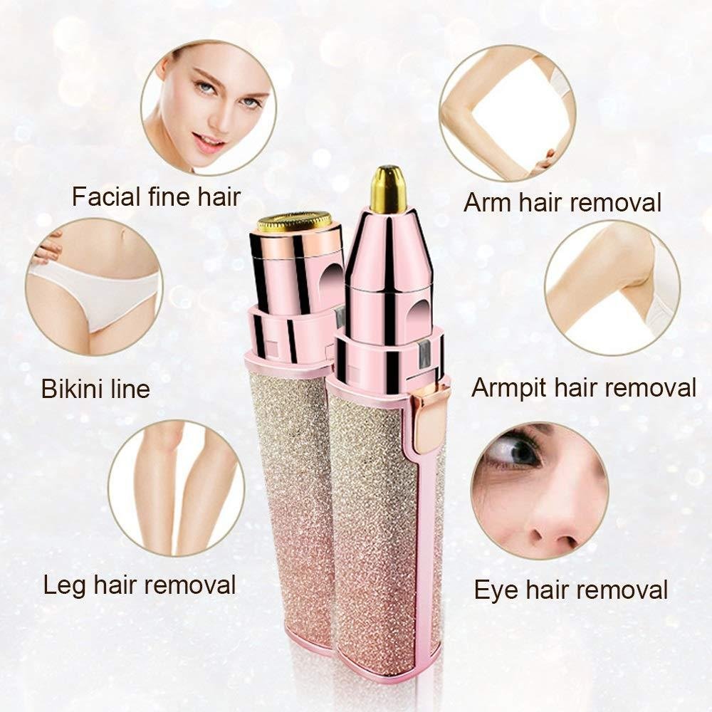 Rechargeable Rainbow Eyebrow Trimmer & Facial Hair Remover - Image 3
