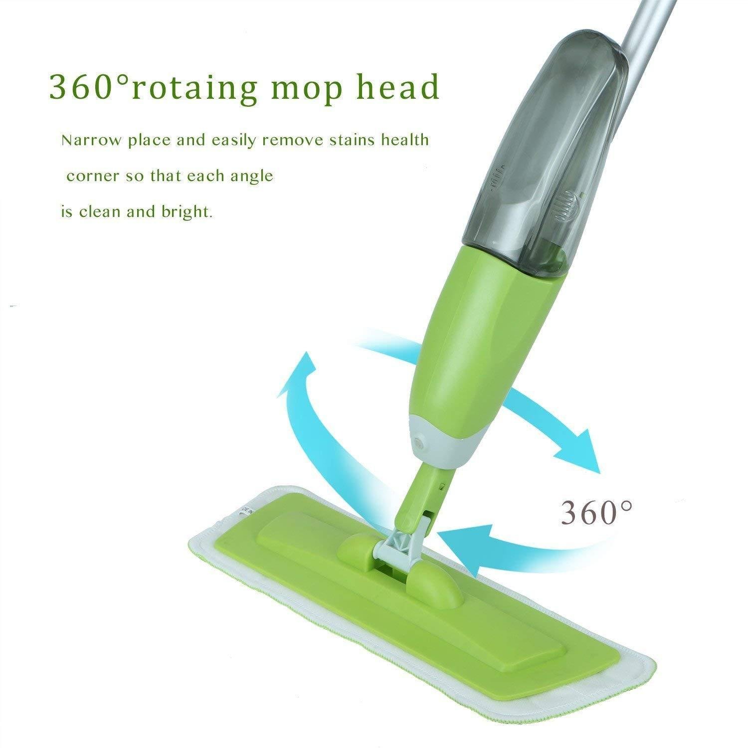 Stainless Steel Spray Mop Set with Microfiber Washable Pad - Image 3