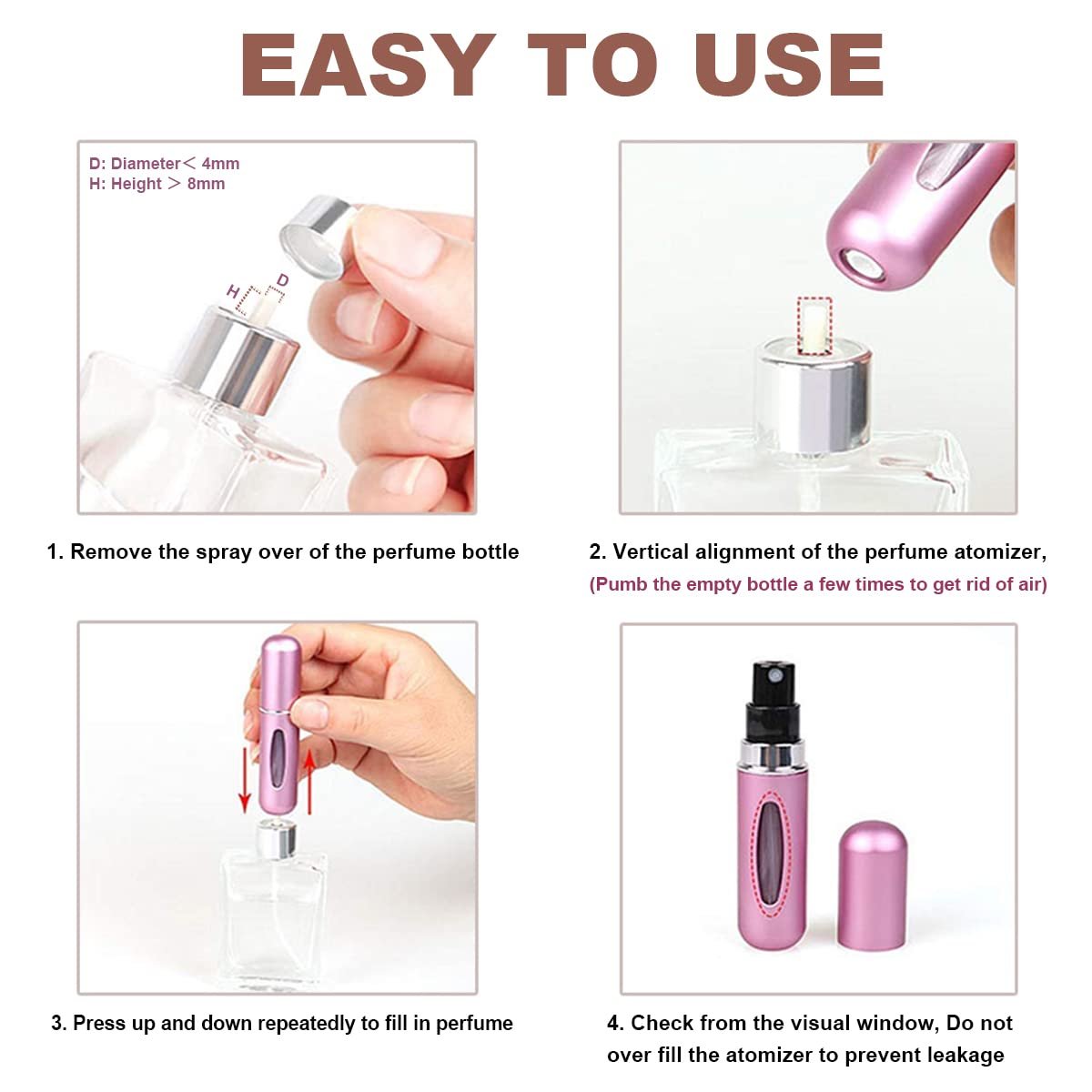 Travel Mini Perfume Refillable Atomizer Container - Image 7